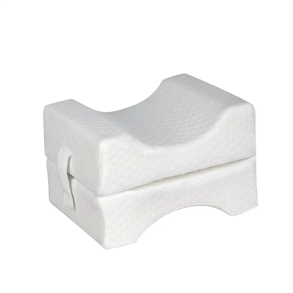 Memory Foam Leg Knee Pillow Collapsible Expansion Clip Leg Dual Pillow For Sciatica Relief Back Leg Pain Pregnancy Cotton Pillow