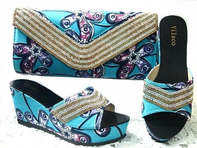 Italian shoe with matching bag new design ladies matching shoe and bag Italy design GL1 01