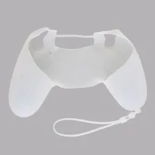 Белый Новые силиконовые кожи Защитный чехол Крышка с ручным Веревка для Sony PS4 контроллер камуфляж