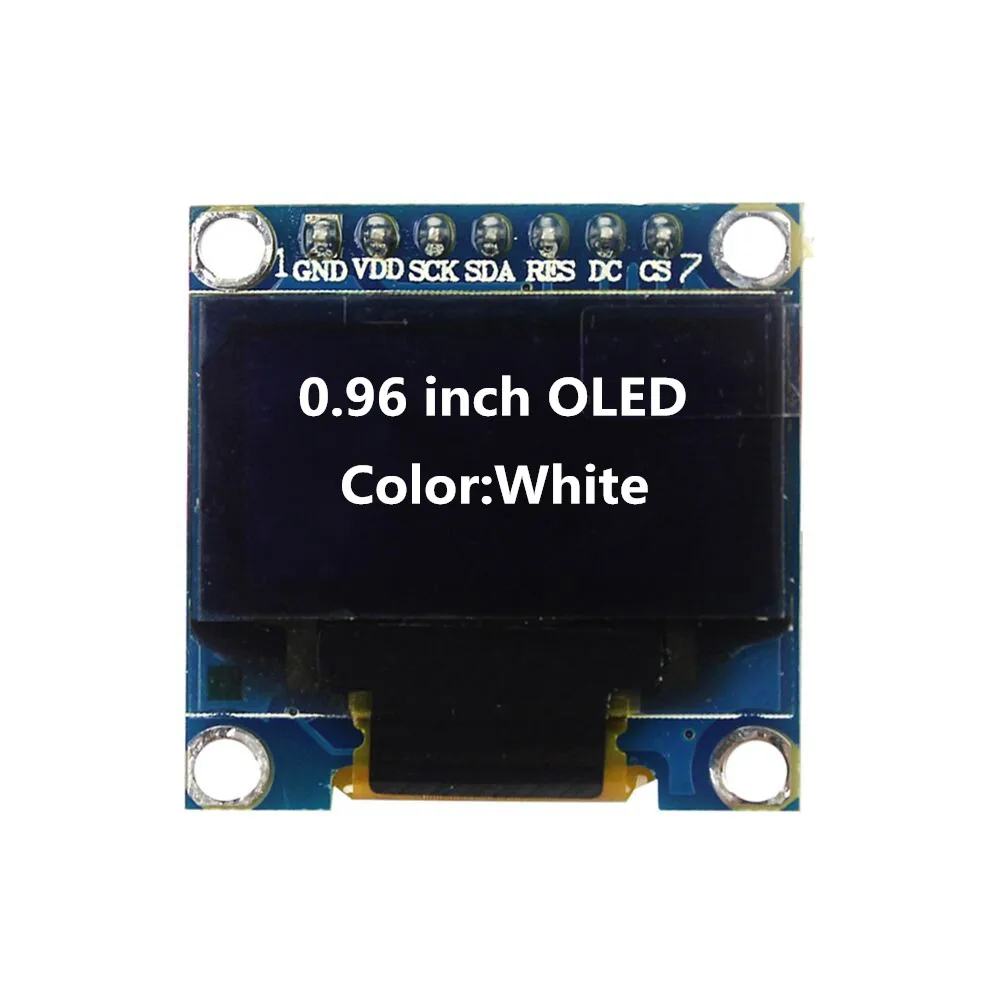 Module D'affichage OLED Blanc 1.3 Pouces 128x64 - Interface I2C, 4 Broches, Neuf
