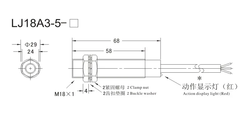 LJ18A3-8-Z-BX/lj18A3-8-Z/датчик приближения DC6~ 36 В M18 AX/AY/CX/CY/EZ/DZ PNP/NPN NO NC