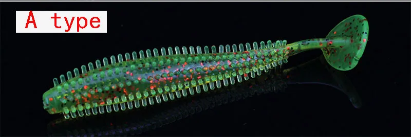 10 шт./пакет 5 цветов рыболовные приманки T хвост червь приманки 6 см/9 см Шад Мягкая приманка мягкие приманки бас воблер приманки