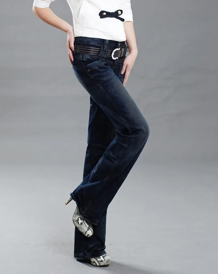 Высокое качество, женские облегающие джинсы, широкие джинсы, брюки для девочек, большие прямые ретро джинсовые штаны с отделкой водой
