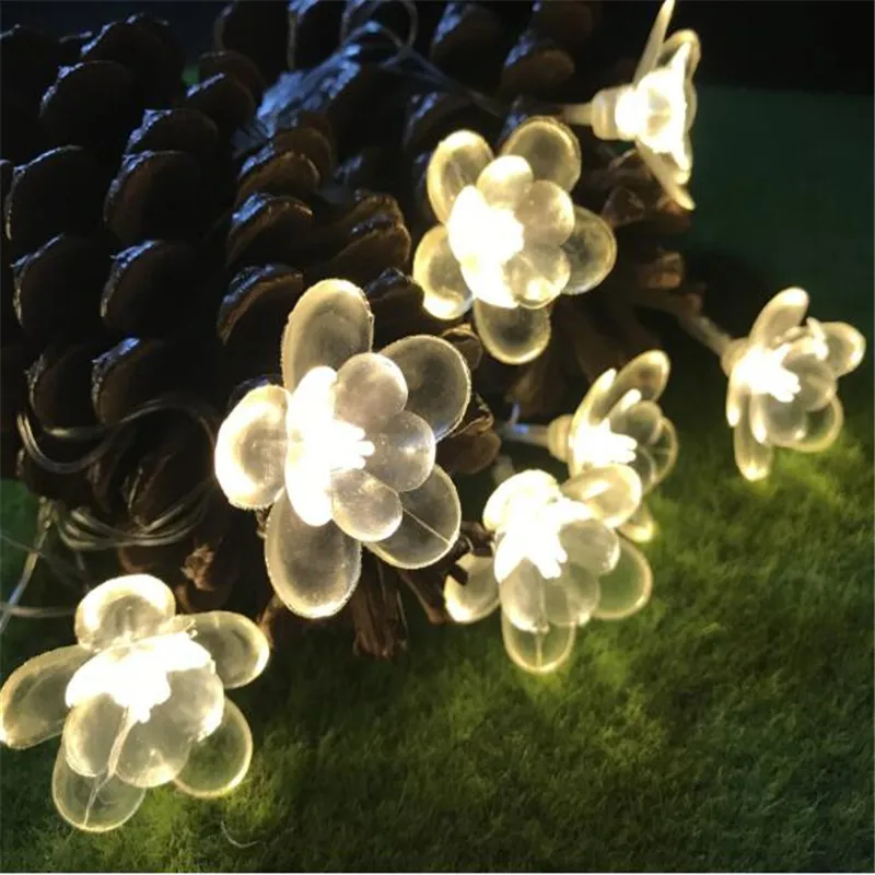 Белый лотос 4 м 20led гирлянда Праздничная лампа led ночник книжный шкаф