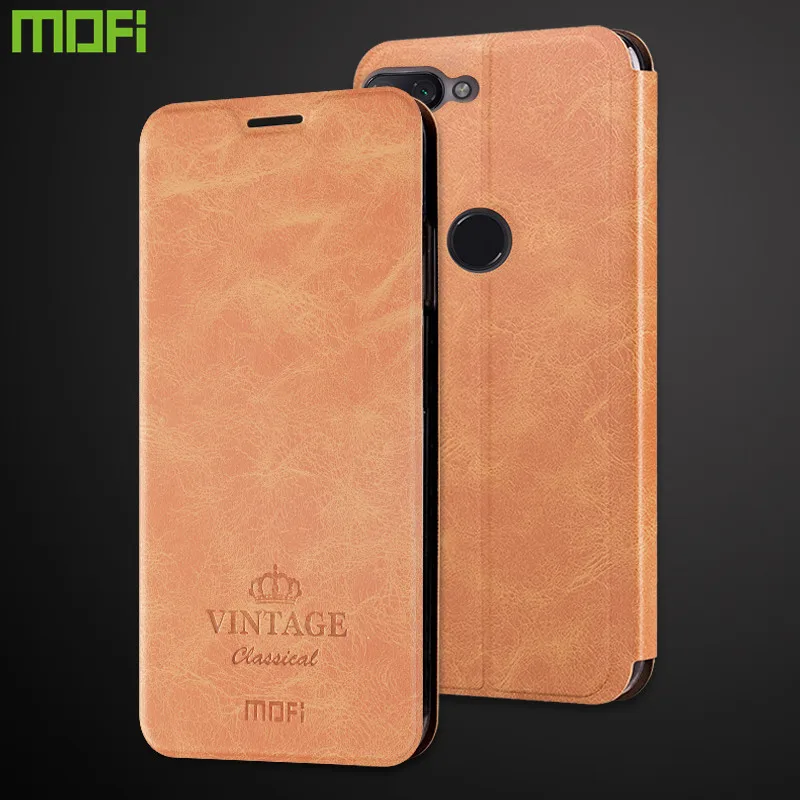 Оригинальный Роскошный чехол Mofi для Xiaomi Mi 8 Lite из искусственной кожи с откидной