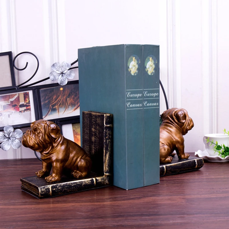 خمر جرو الدفتين الحلي الصينية قرية الكلب كتاب حامل الحرف الإبداعية دراسة خزانة المنزل مكتب لينة الديكور الهدايا