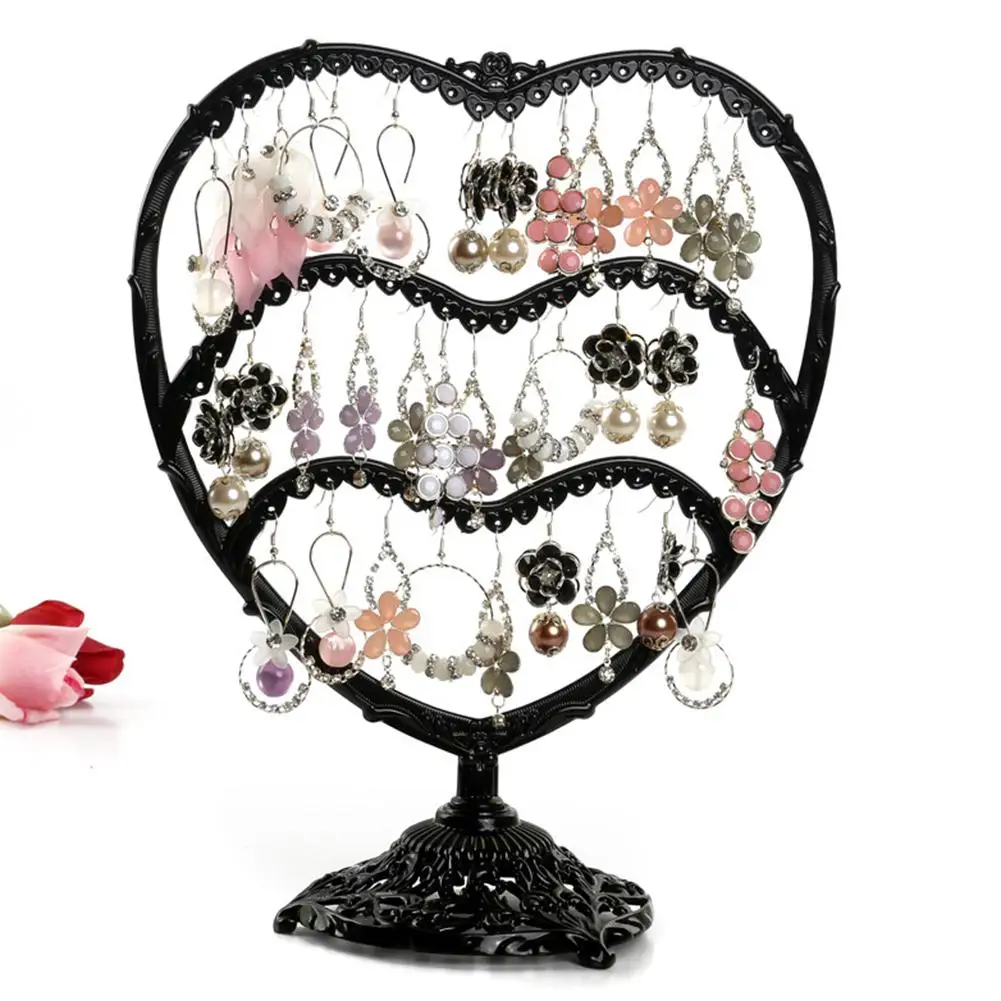 

Fashion Love Heart Jewelry Stand Earrings Necklaces Organizer Display Holder hot