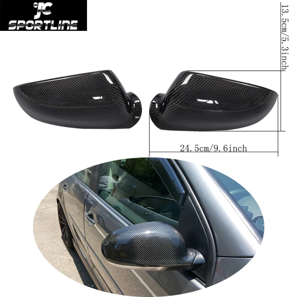 Replace Styling Carbon Fiber Rear Side Mirror Covers Caps For VW Golf V MK5 2006-2009 carbon fiber side wing mirror cover caps for volkswagen vw golf mk5 2005 2007