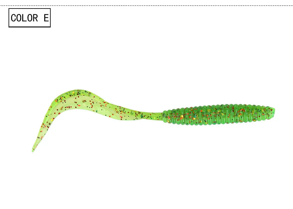 Ходить рыбы 8 шт./упак. 120 мм/2,4 г рыболовные приманки силиконовые мягкие приманки классический червь Тип с длинным хвостом ярко искусственная приманка