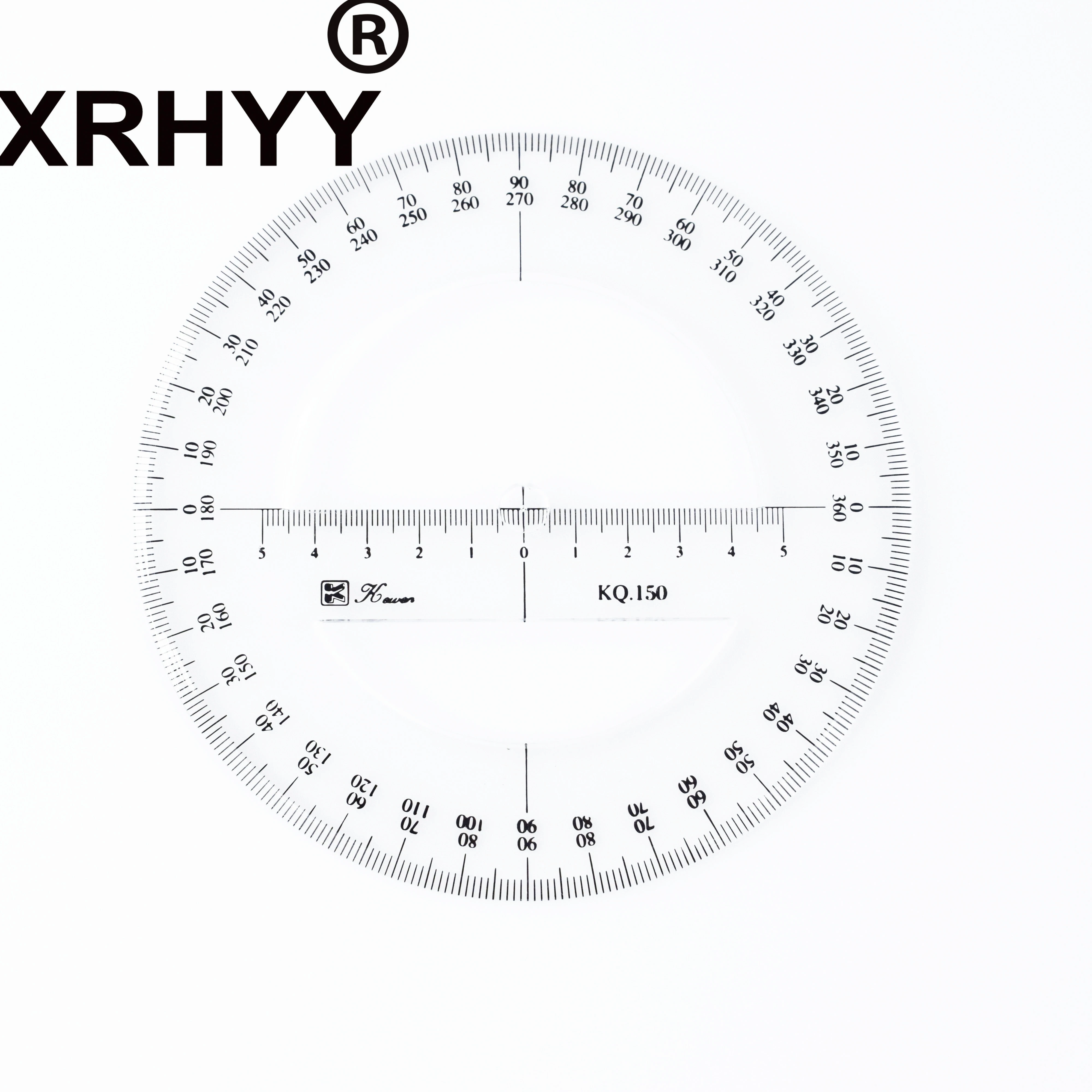 Xrhyy Transparent Round 360 Degree Protractor Angle Measure Tool Drawing Ruler Stationery 15cm Protractor Aliexpress