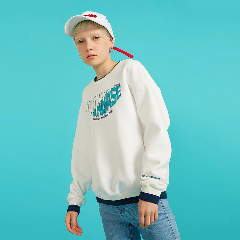 Toyouth буквы короткие кофты свободные топы и толстовка Повседневное женские