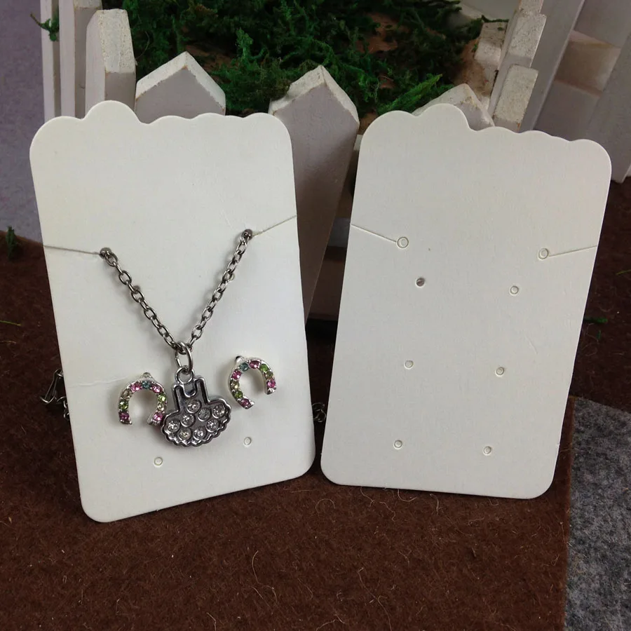 

100pcs 8x5cm DIY Fashion Jewelry packing Cards,Necklace/Earring/Pendant/bracelet /charms jewelry sale card