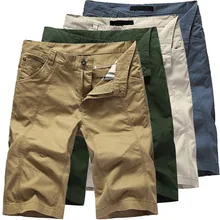 Летние мужские шорты Litthing размера плюс, повседневные однотонные мужские шорты для бодибилдинга, модные пляжные шорты Карго в стиле милитари с эластичной талией