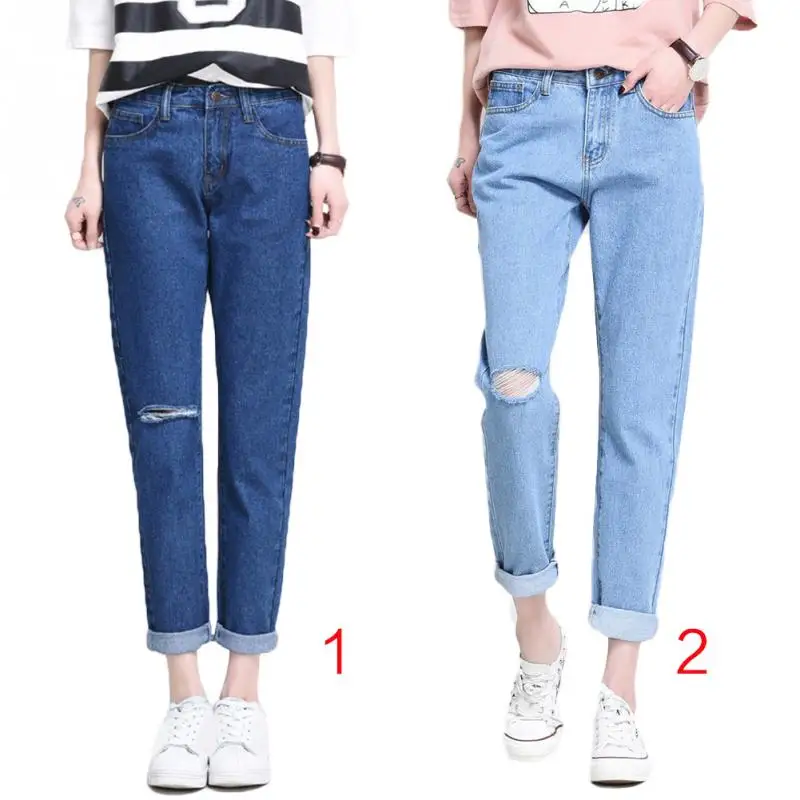 Ladies Fashion Spring and summer Autumn loose high waist