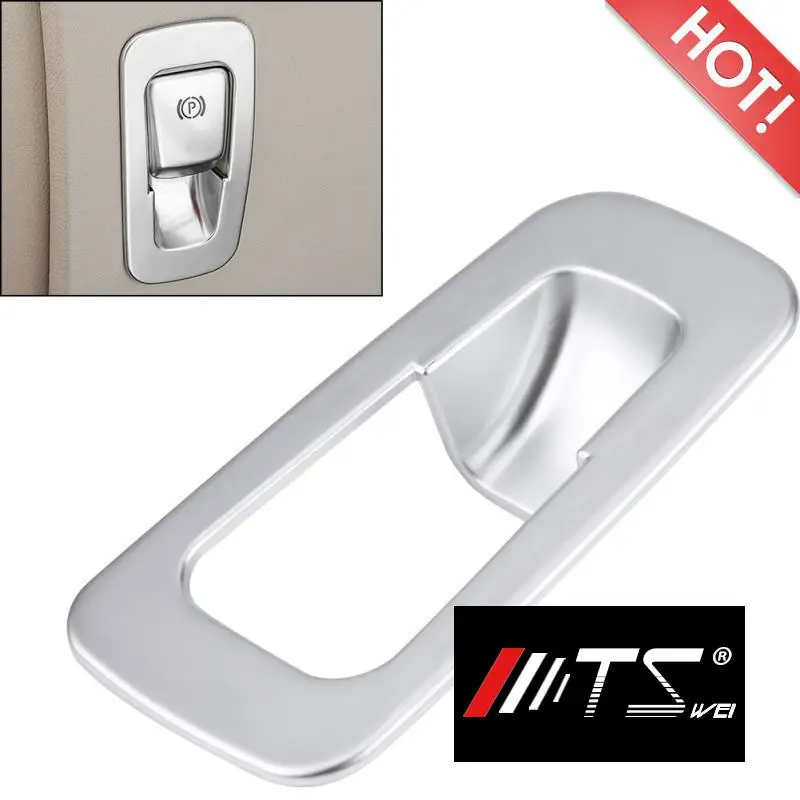 

Silver Chrome Handbrake Button Panel Cover Trim for Mercedes Benz E-Class W213 GLC-Class X253 C-Class W205 2016 2017 2018