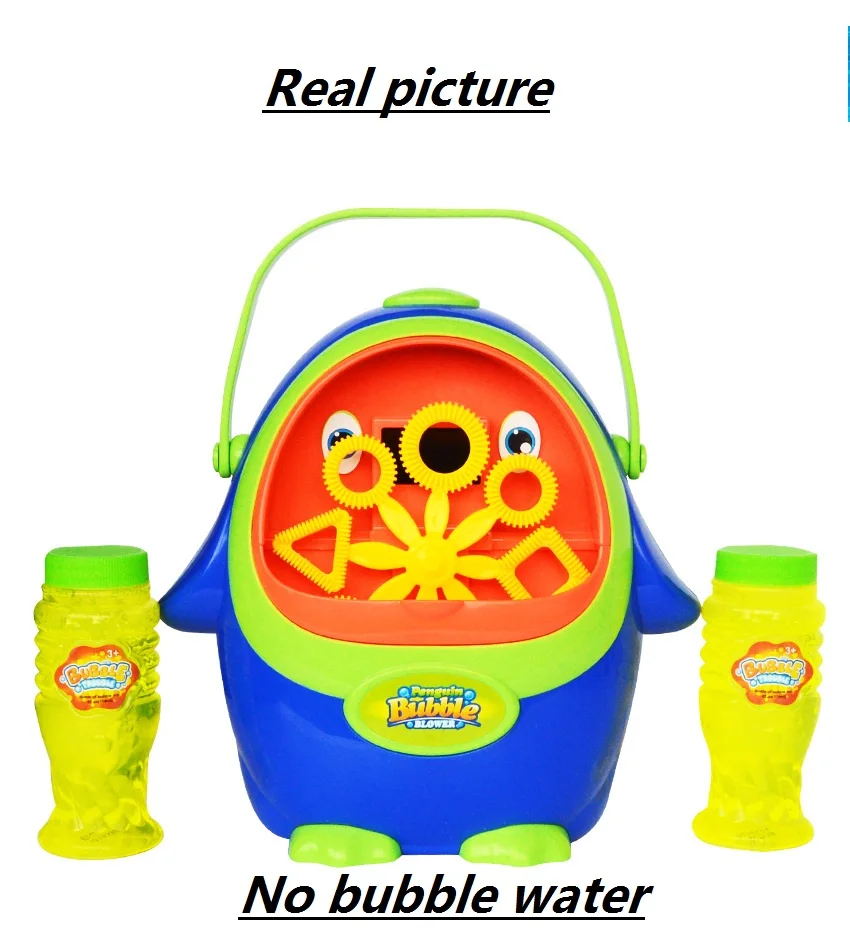 Buy New automatic bubble machine, toy penguin bubble device, children's