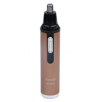 

New Arrival Nose Hair Trimmer Electric Shaving Washable Rechargeable KM-6619 Electric Nose Hair Trimmer Washed Clean