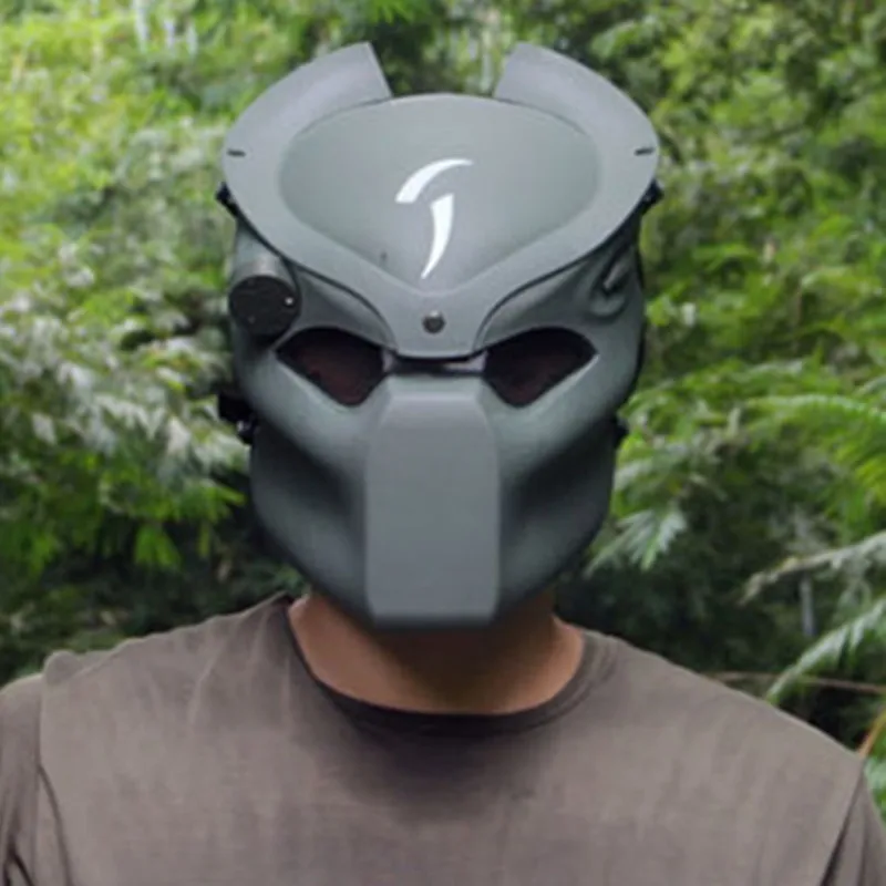 Полный шлем хищника костюм Хэллоуин косплей маска CS игра наружная защита Пейнтбол тактическая армия из двух масок