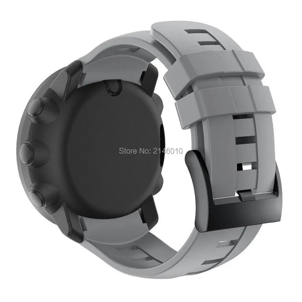 Сменные ремни силиконовый ремешок для часов Suunto Ambit3 вертикальный с металлической пряжкой