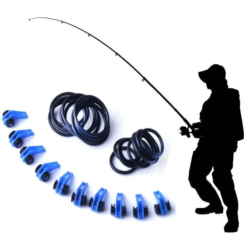 

7 Colors Practical Durable Bait Plastic Lead Supplies Rod Hook Fishing Hanging Artificial Portable