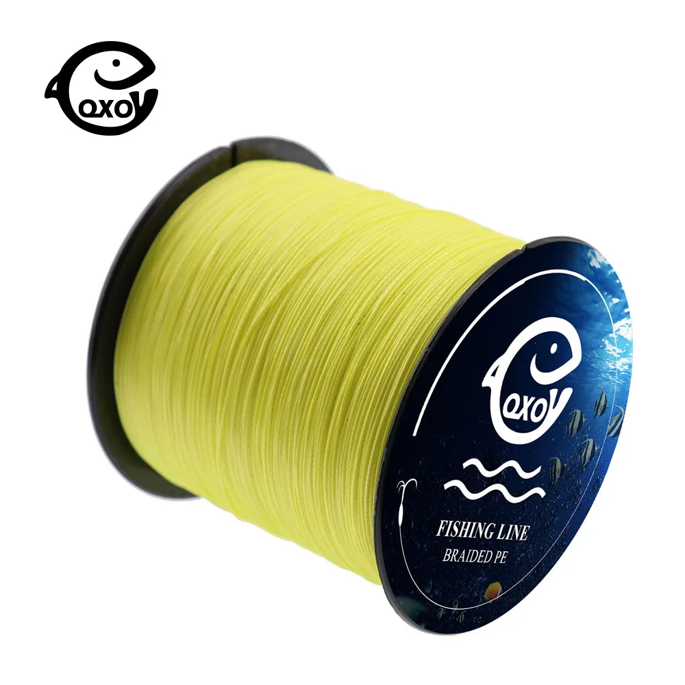 QXO Peche леска мультифиламентная PE 8 стенды плетеная проволока Материалы рыболовный палантин 100 м 300 м 500 м Товары для рыбалки Hercules - Цвет: yellow