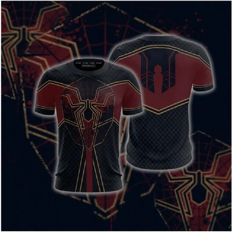 

Spider-Man New Look Unisex 3D T-shirt Compression Shirts Character Comics Tops For Male Cosplay Costume X Task Force