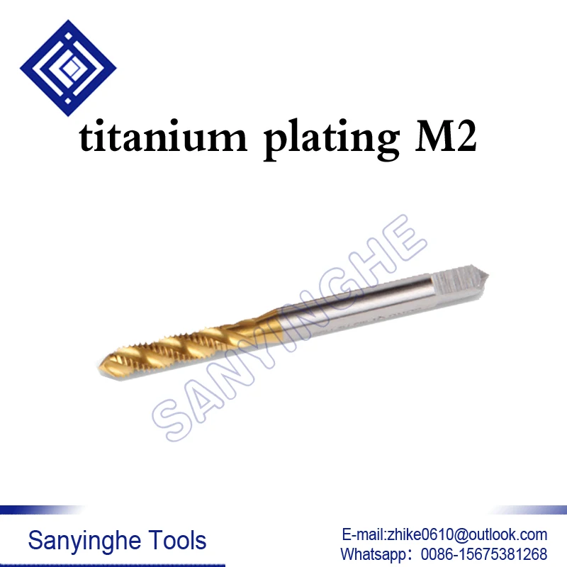 10 шт./лот M2/M2.5/m3/m4/m5/m6/M8/M10/M12 YAMAWA нитрида titanium покрытие спираль коснитесь специальные нержавеющая сталь метчиков