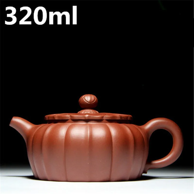 

Handmade Water Kettle 320ml Purple Clay Yixing Teapot ZiSha Pots Chinese Tea Set Oriental Kung Fu Tea Pots Home Drinkware