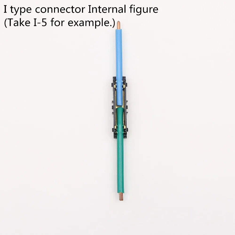 I-4 100 шт I Way электрические провода соединители одностороннее прямое соединение быстрое соединение 14awg мм2 без зачистки проводов