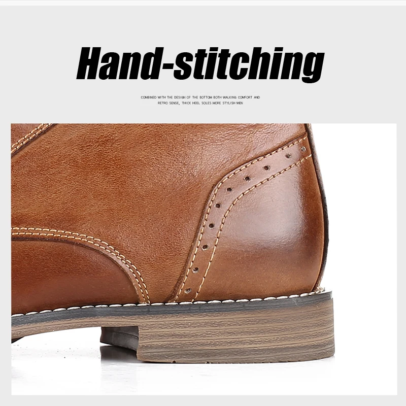YIGER New Men Ankle Boots Genuine Leather Man Martins Boots Male Lace-up Winter Casual shoes Big size High-top men's shoes 0251 YIGER New Men Ankle Boots Genuine Leather Man Martins Boots Male Lace-up Winter Casual shoes Big size High-top men's shoes 0251