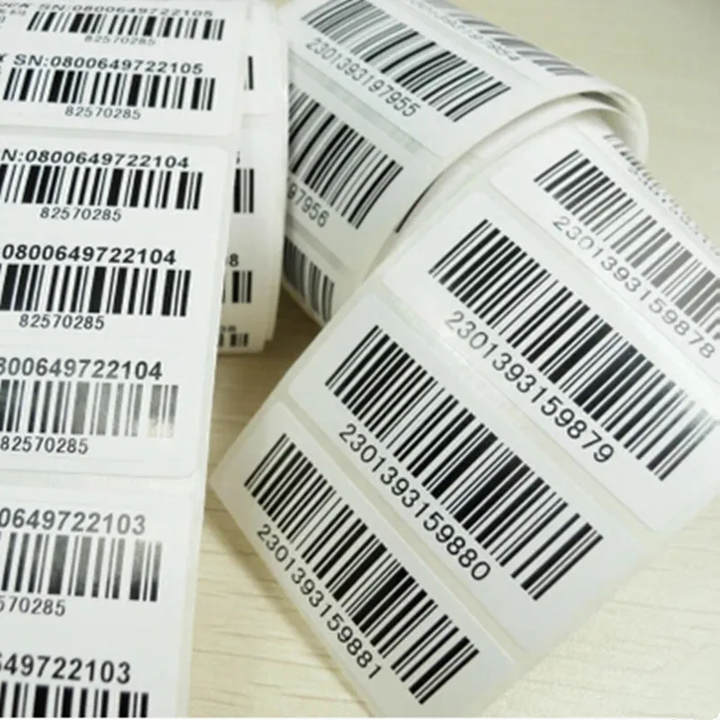 Free shipping sticker printing sticker garment hang tag stickers barcode stickers 1000 pcs a lot