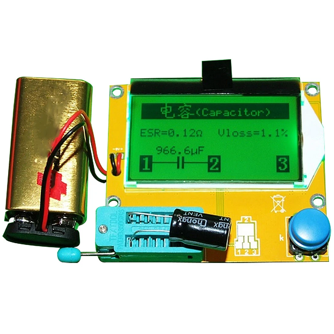 New All-in-1 Component Tester Transistor Diode Capacitor Resistor Inductor Meter 
