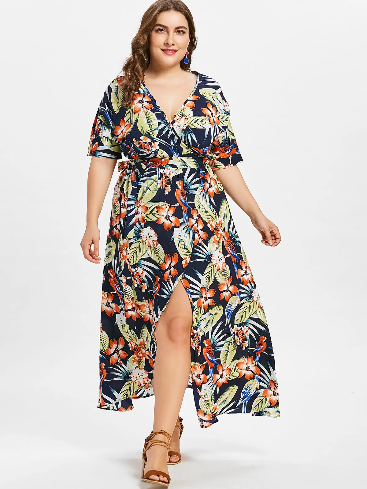 Maxi Dresses – sweetpara Canada near Crew Neck Plain Bodycon Dress united states