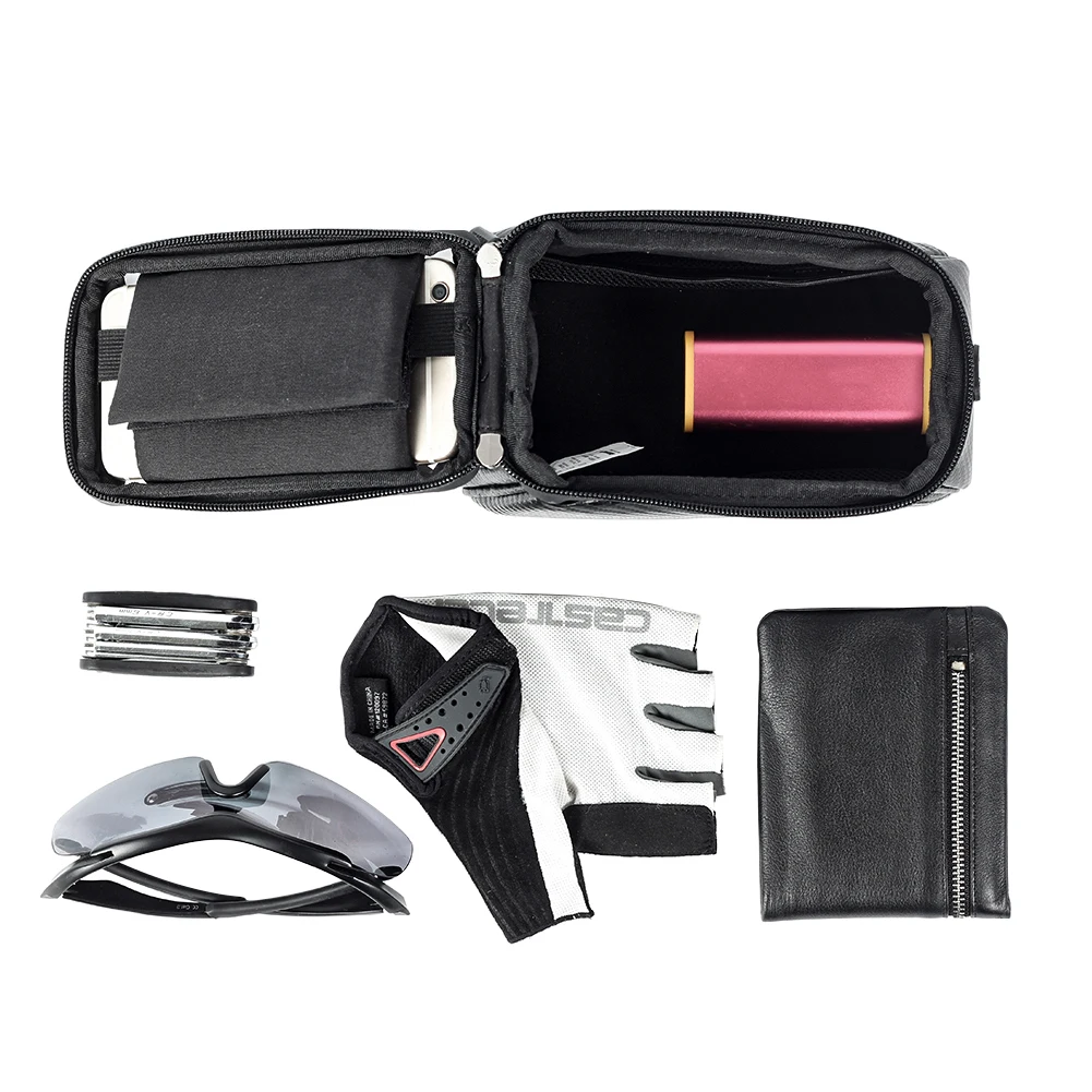 Excellent Mountain Bike Front Tube Bag Front Beam Mobile Phone Touch Screen Bag Waterproof Multi-function Bicycle Handle Bag 11 Excellent Mountain Bike Front Tube Bag Front Beam Mobile Phone Touch Screen Bag Waterproof Multi-function Bicycle Handle Bag 11