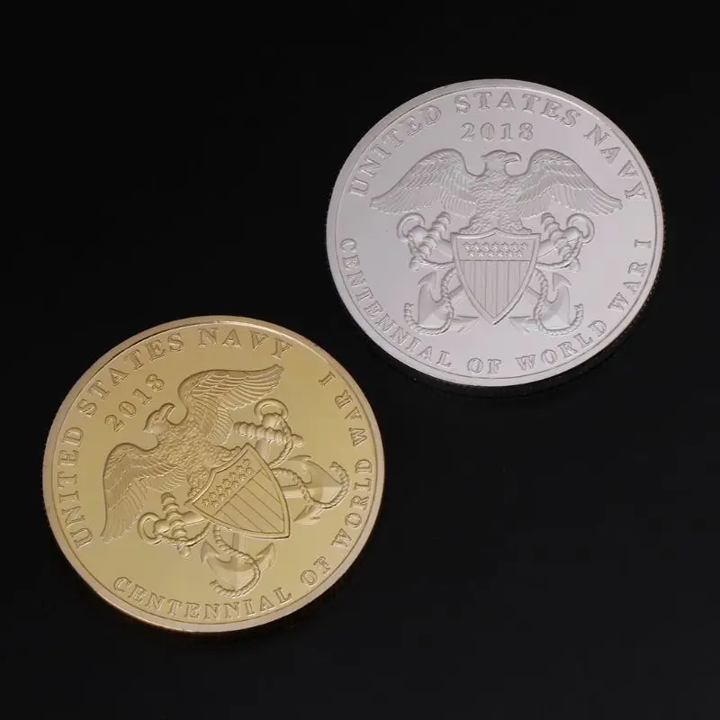 

Commemorative Coin World War United States Navy Centennial Anniversary Collection Art Gifts Souvenir Collectible Craft