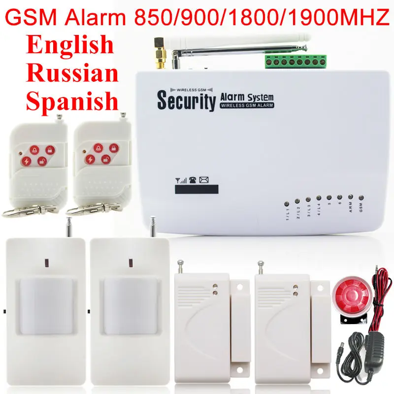 New Wireless/wired GSM Voice Home Security Burglar Alarm System Auto Dialing Dialer SMS Call Remote control setting New Wireless/wired GSM Voice Home Security Burglar Alarm System Auto Dialing Dialer SMS Call Remote control setting