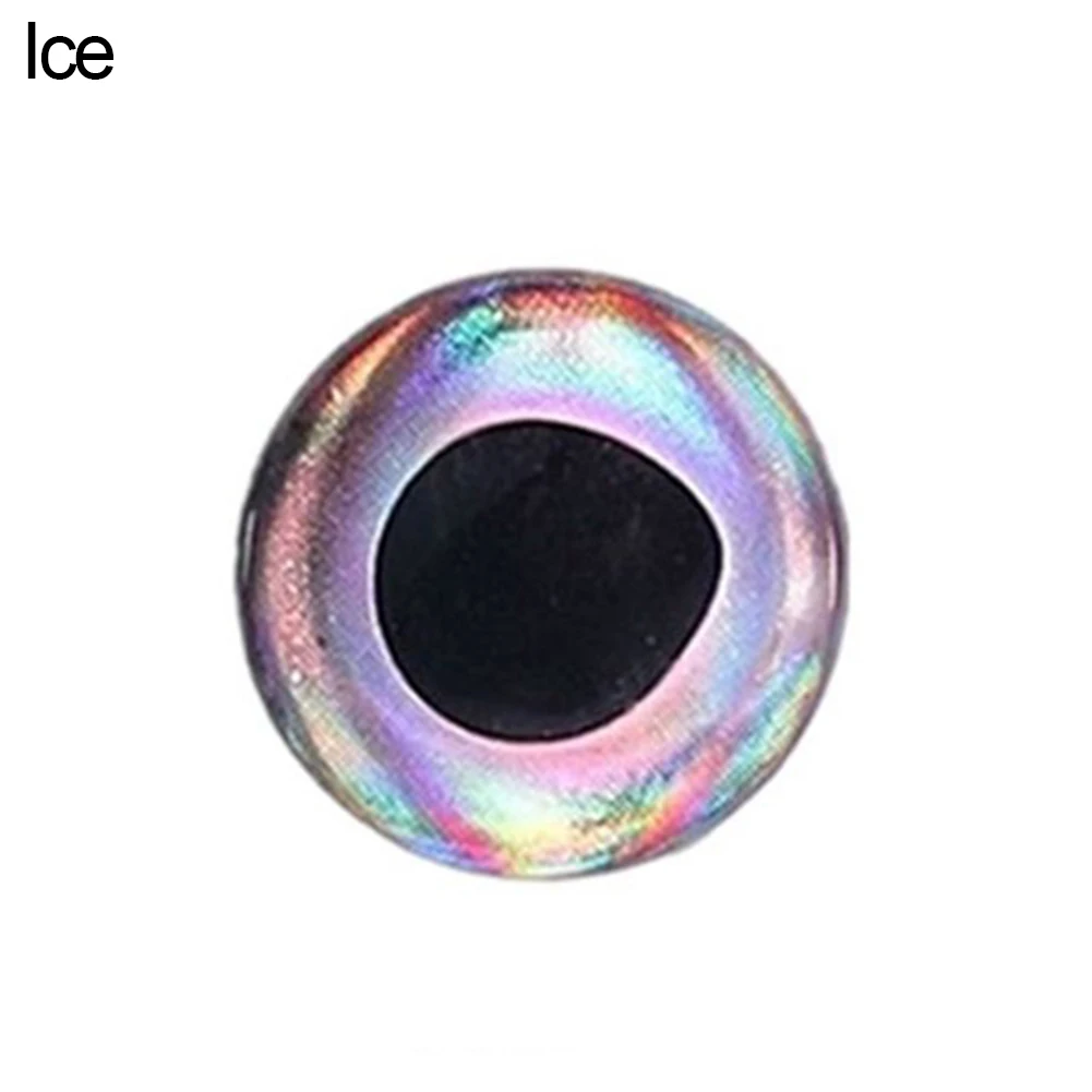20 Pcs 7-15mm Holographic 3D Fish Eyes Waterproof Fly Fishing Lure Eyes  Tying Streamers Plastic Lure DIY Eyes Tackle Doll Crafts