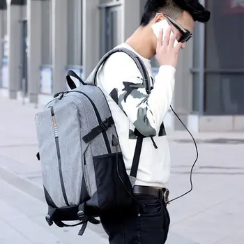 

USB charging Bags Men Women Outdoor Bag Backpack Mochila School Backpack Laptop Bags