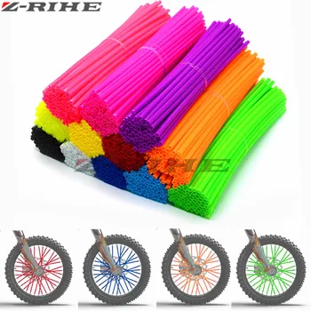 

Color mixing Universal Motorcycle Enduro Off Road Wheel Rim Spoke Shrouds Skins Covers For KTM 450 520 525 YAMAHA KAWASAKI zx6r