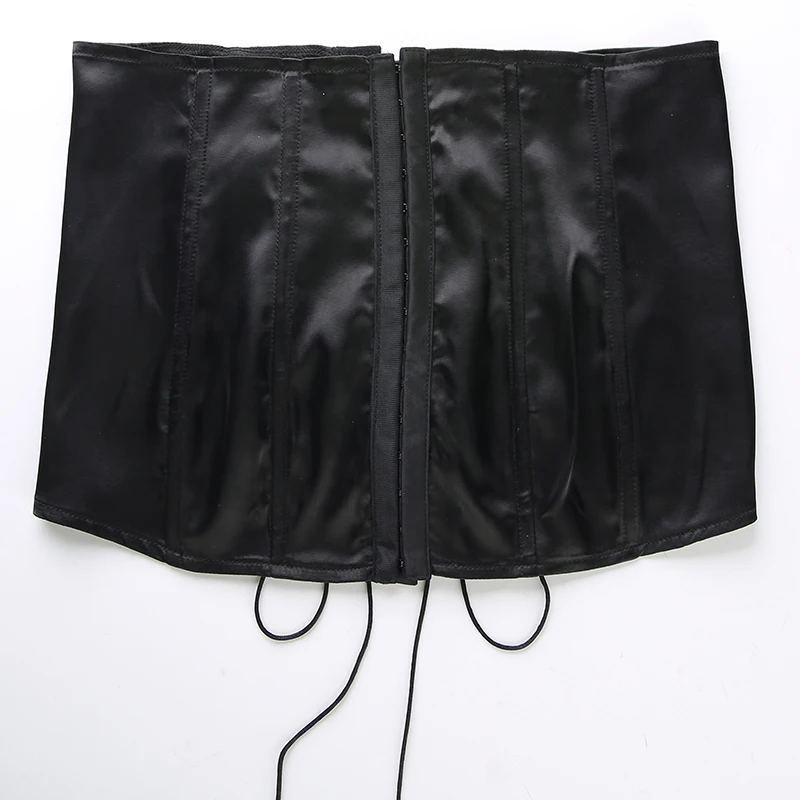 Weekeep женский укороченный черный топ с открытой спиной, бандаж без бретелек, укороченный топ, летний сексуальный уличная бандо, Топ для женщин