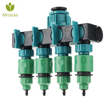 

Universal 4 Way Garden Hose Splitter Tap Manifold for 1/2" 3/4" 1" Garden Faucet Connector Hose Quick Adapter Outdoor Irrigation