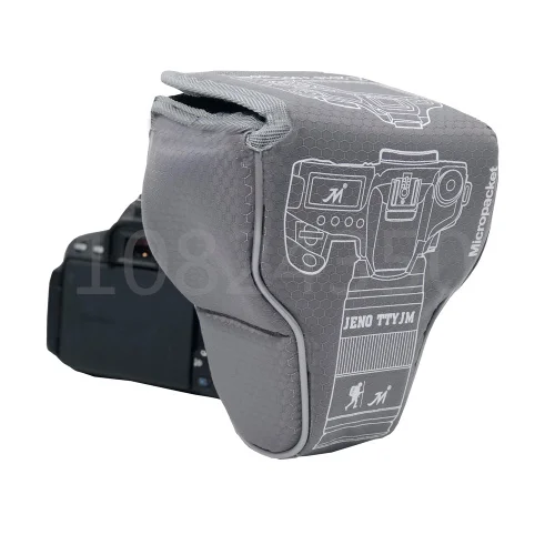 Водонепроницаемый чехол-сумка для камеры Canon EOS M100 M50 M10 M6 M5 M3 M2, сумка для фото на одно плечо, защитная крышка - Цвет: light gray