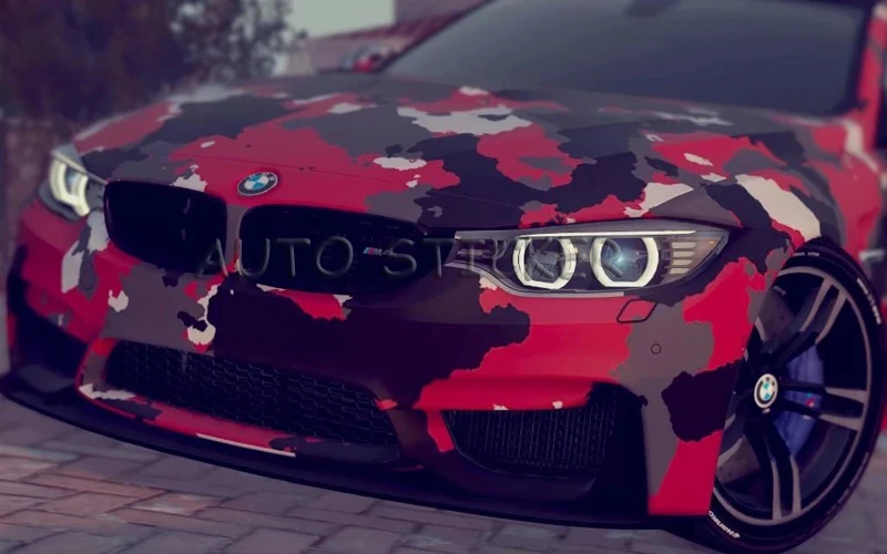 red gray black camouflage vinyl 77
