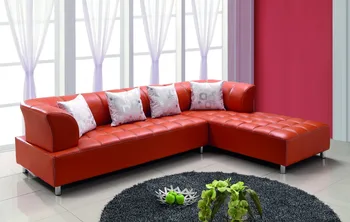 

Italian Style Living Room Soft Leather Sofa 3seats with Chaise