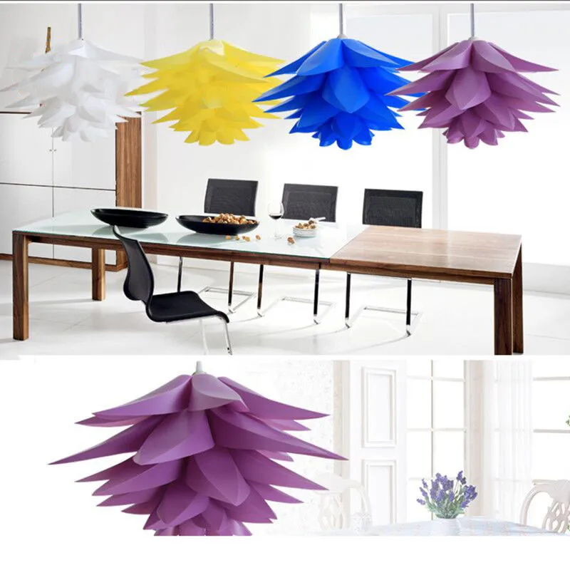 Креативная DIY люстра в форме лотоса PP подвеска Droplight абажур потолочное украшение