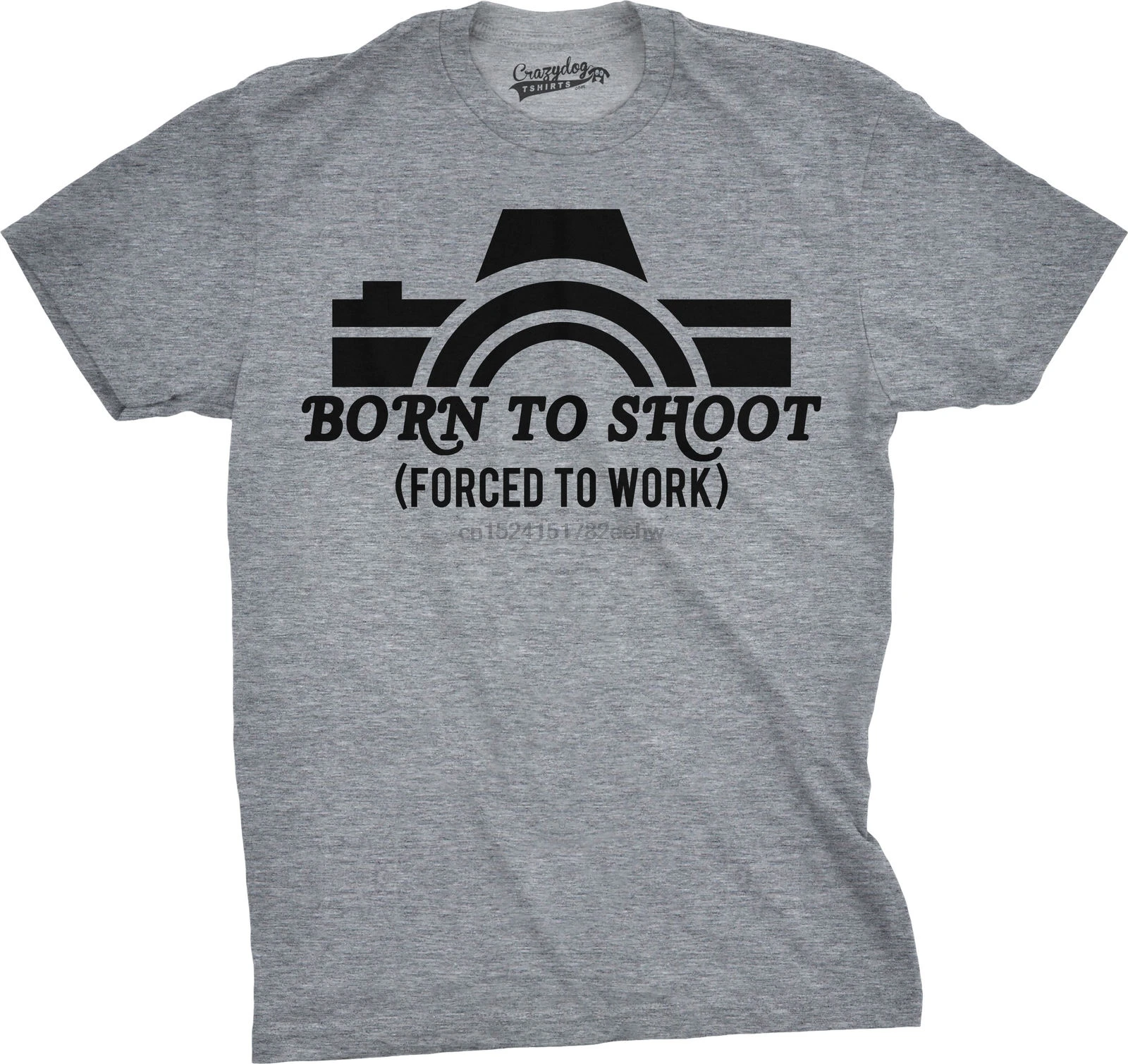 Новая летняя забавная Мужская футболка с надписью Born To Shoot Forced to Work для фотографа