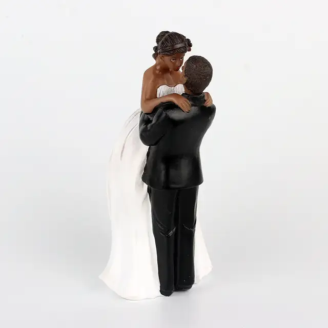 Free Shipping Wedding Resin Cake Topper African American Wedding