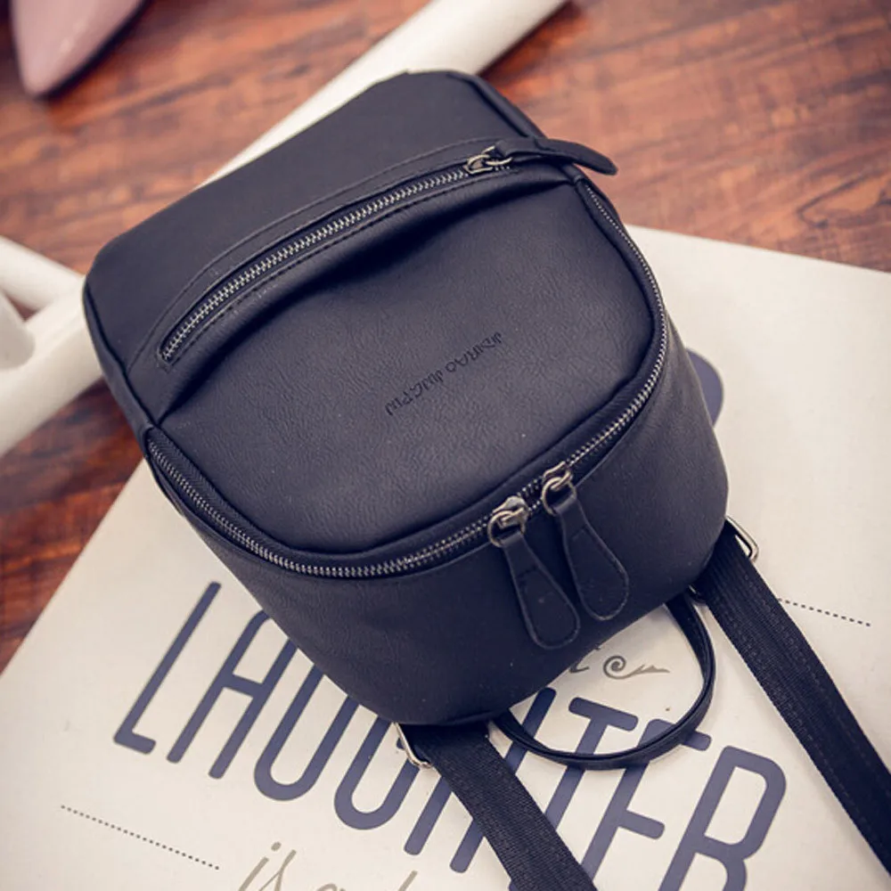 

Travel Backpack Leather Mini Backpacks Business and Luxury Bagpack Fashion 2019 Cell phone pocket Sac A Dos