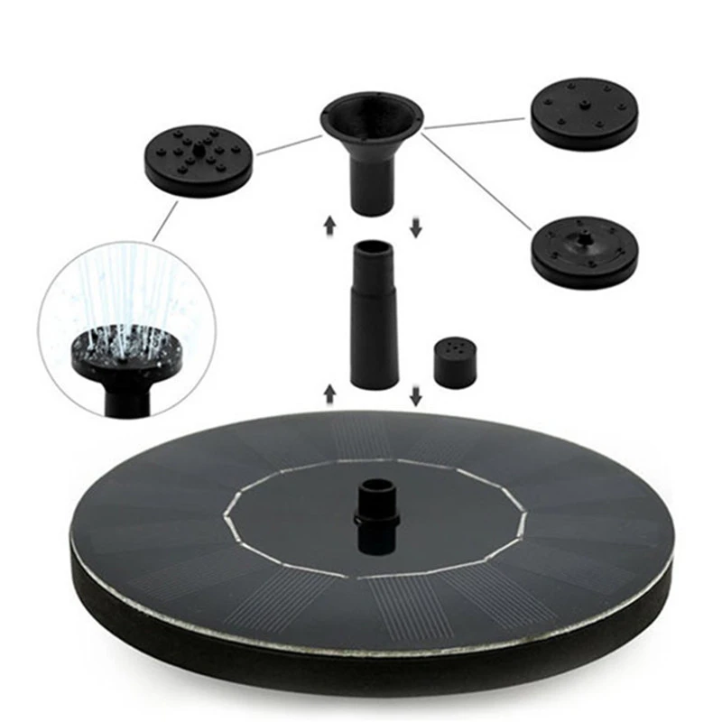 

Garden 7V Solar Fountain Watering Power Solar Pump Pool Pond Submersible Waterfall Floating Solar Panel Water Fountain