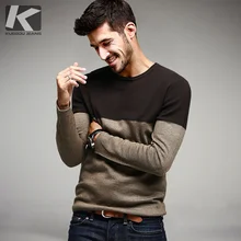 2016 herbst Herrenmode Pullover Patchwork Strick Marke Kleidungs mannes Pullover Strickwaren Stricken Kleidung Plus Größenober
